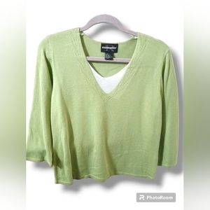 Requirements Green Quarter Sleeve Blouse
